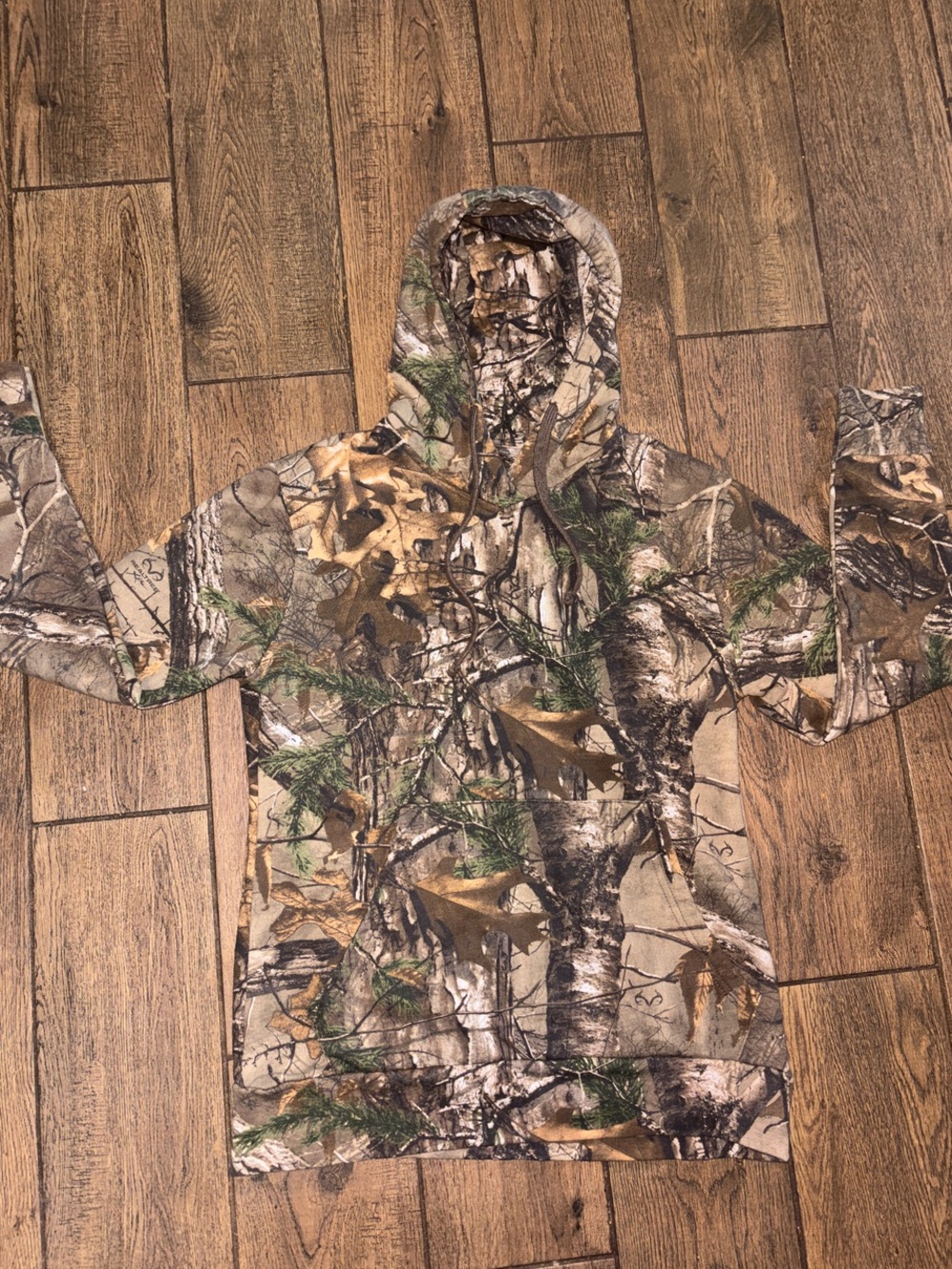 Unisex REALTREE™️ Camouflage Hooded Sweatshirt - Realtree-Style Camo | Small